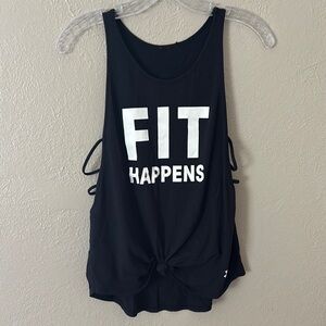 Women’s Underwear Armour Open Side Fitness Tank, Large, Black